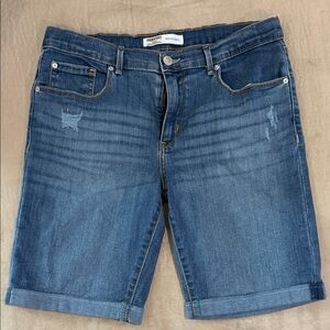Signature by Levi Strauss Light Blue Denim Bermuda Shorts